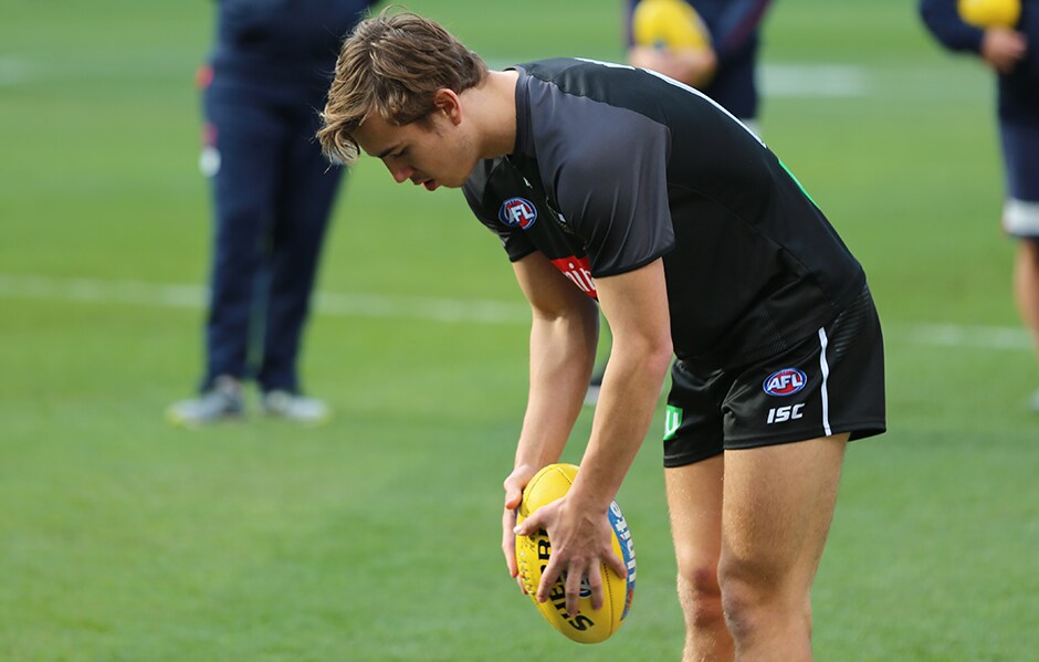 CalBrownvDeesHORIZ.png Cal Brown will start on the bench - Collingwood Magpies